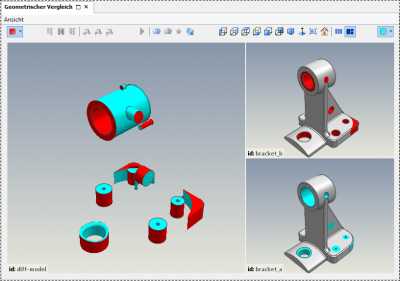 Softwaregestützter geometrischer Vergleich zweier Bauteile